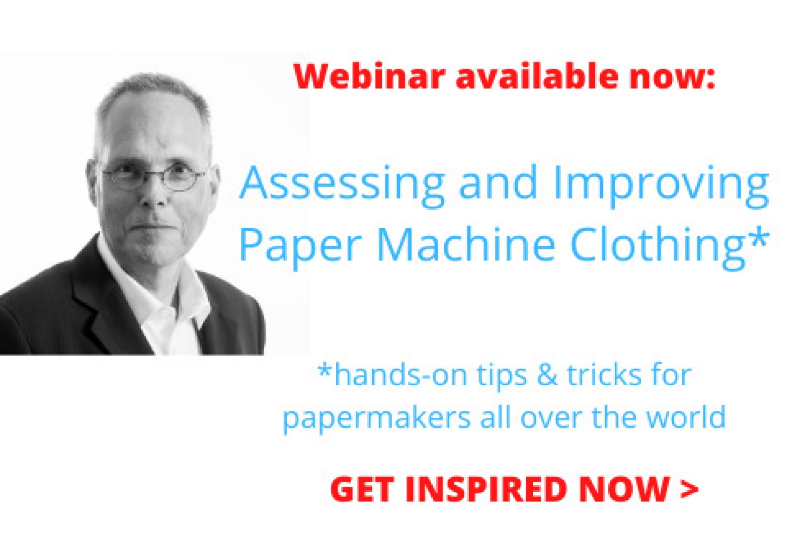 Webinar Assessing and Improving Paper Machine Clothing